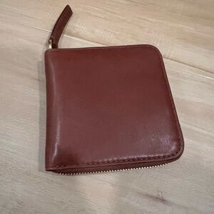 Madewell Brown Leather Zip Wallet